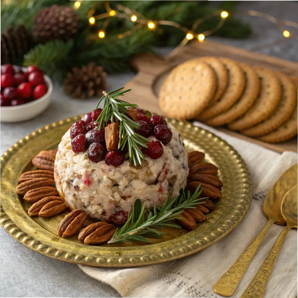 Elegant Cranberry Pecan Cheese Ball for Parties