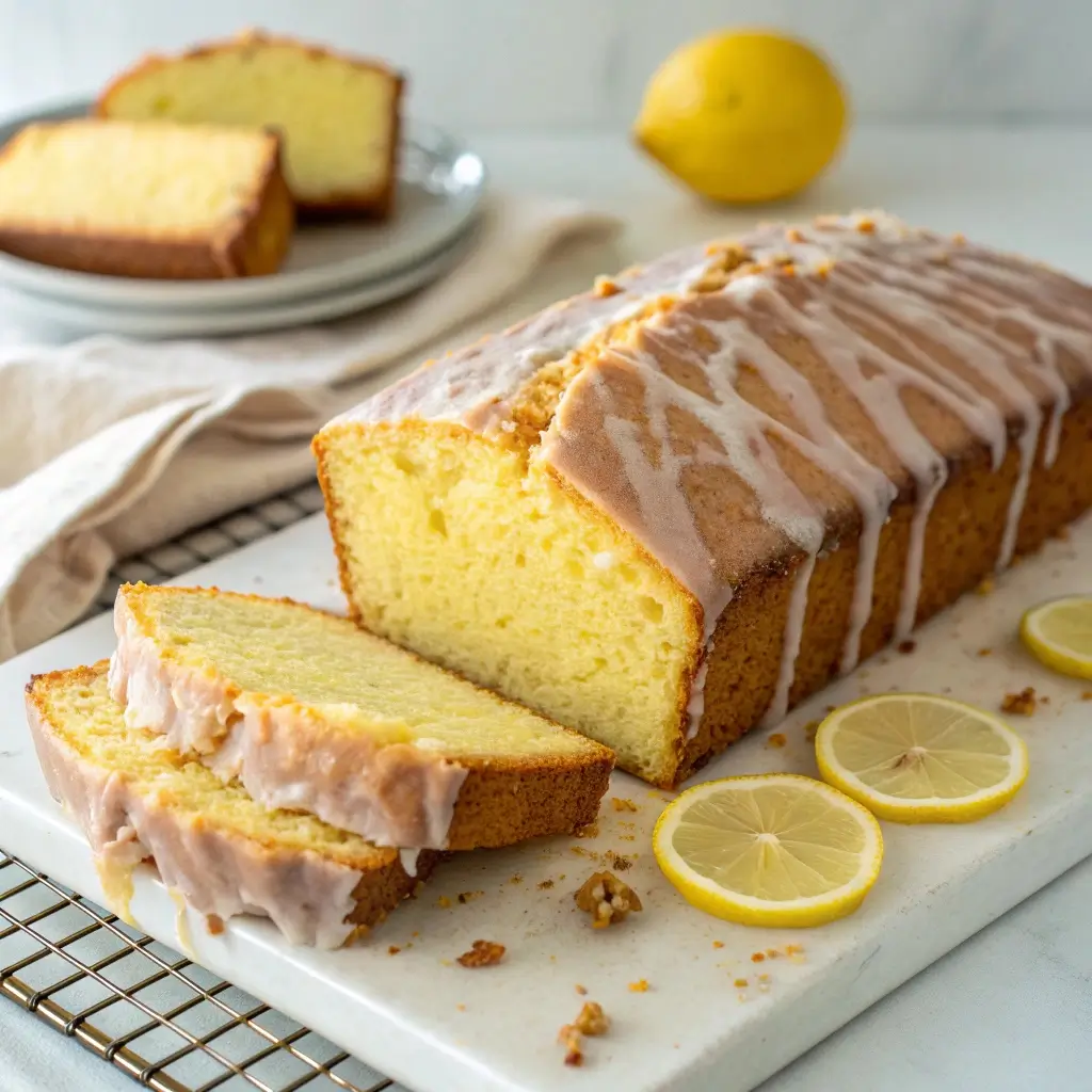 Lemon Sourdough Discard Loaf Cake