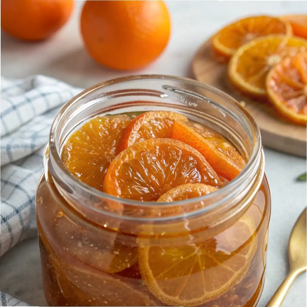 Candied Orange Slices in Syrup