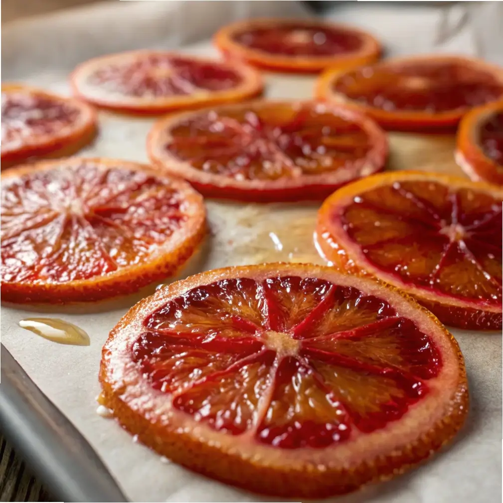 Candied Blood Orange Slices