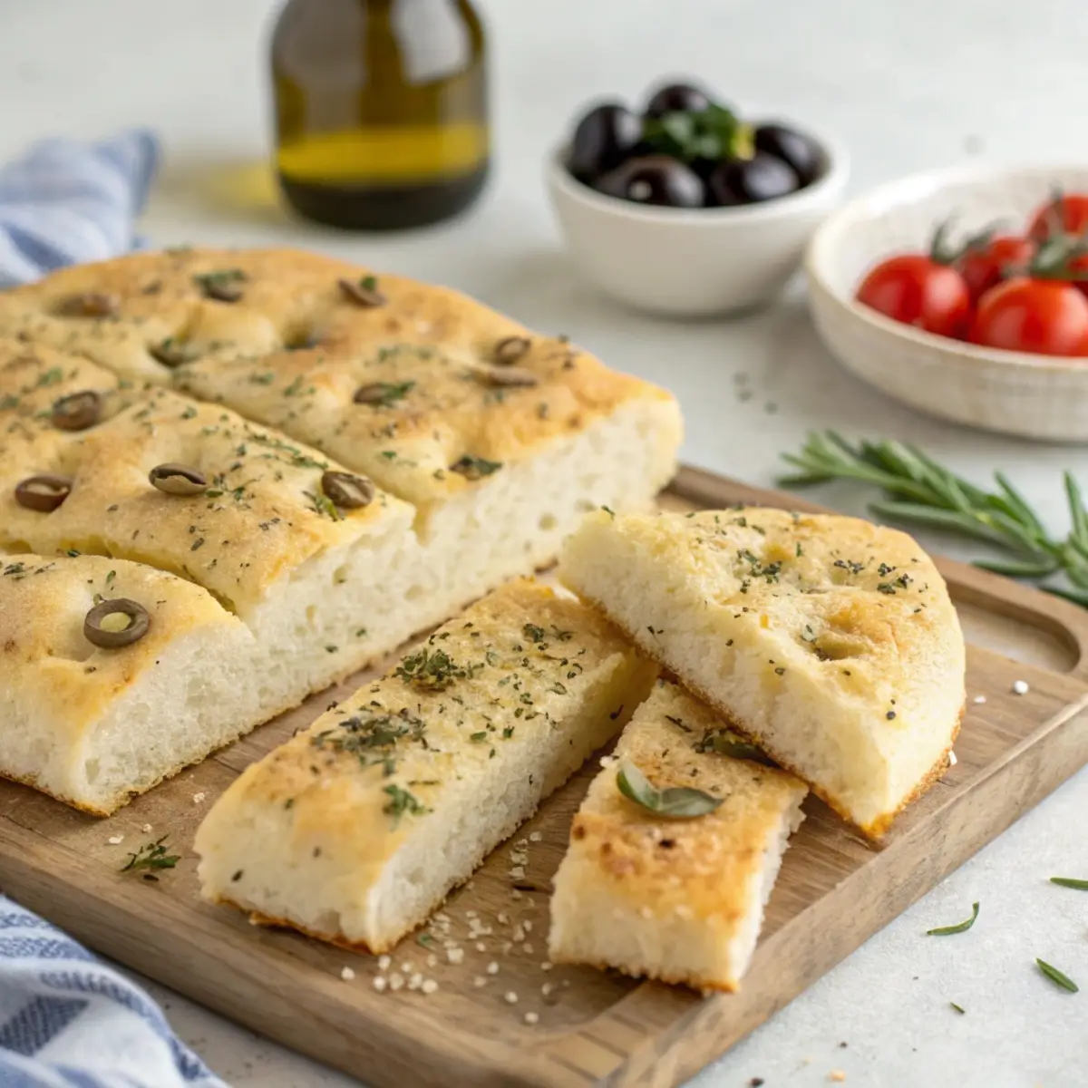 High-Protein Sourdough Focaccia Version