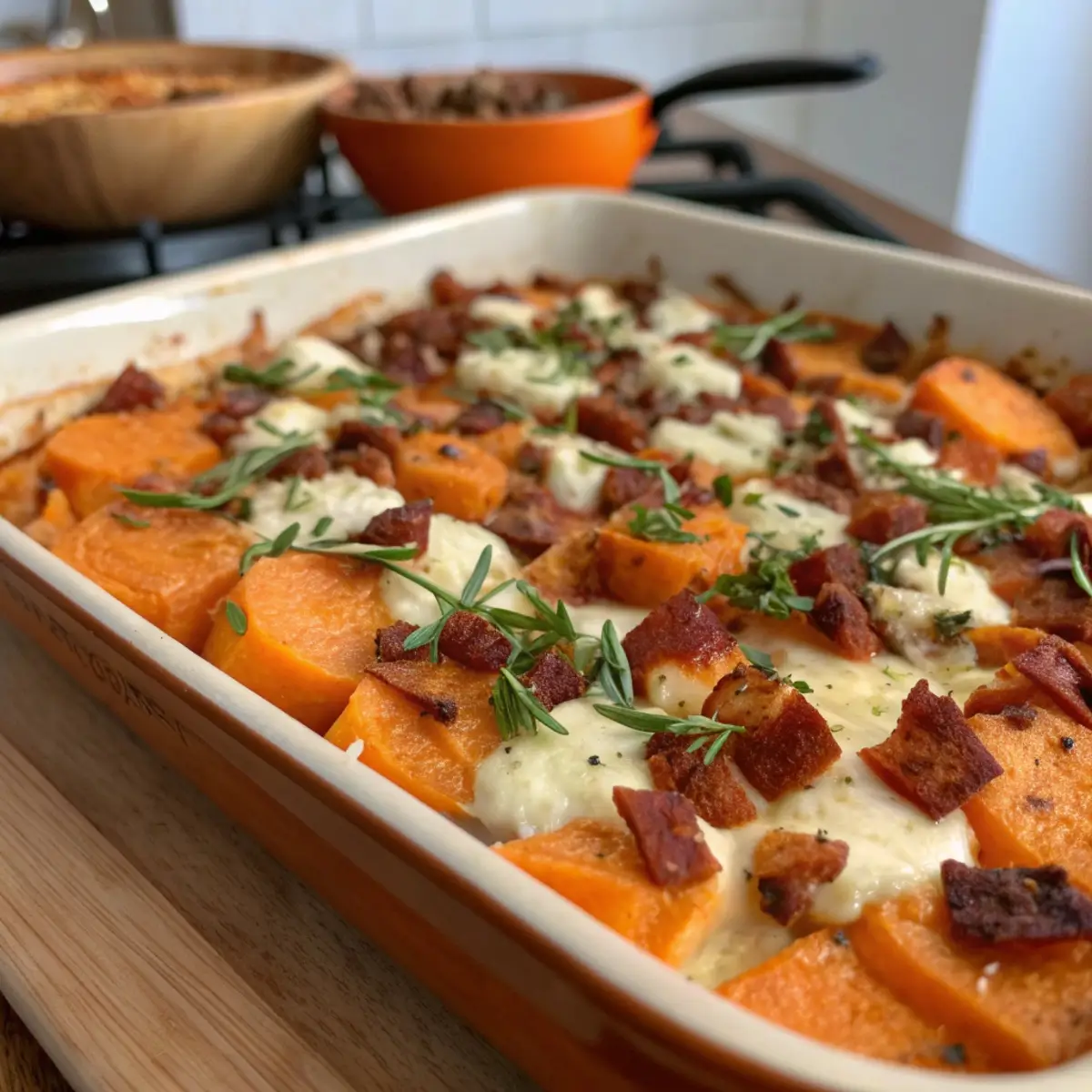 One-Dish Sweet Potato Casserole Dinner