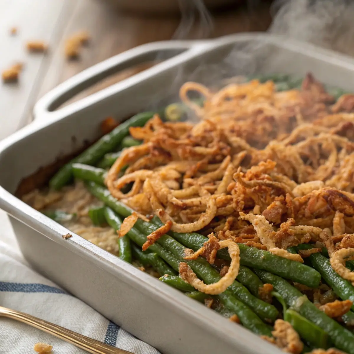 Sheet-Pan Green Bean Casserole for Thanksgiving