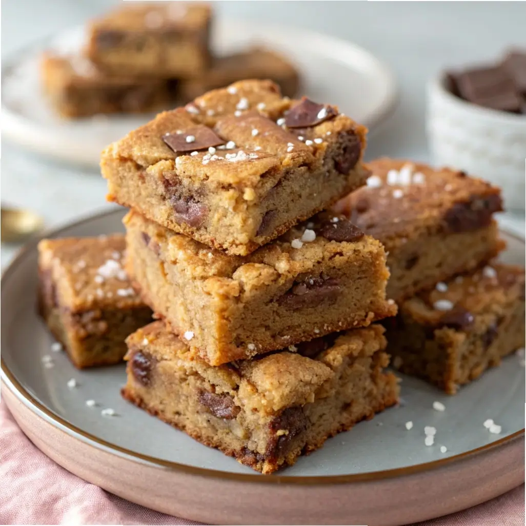Chewy Sourdough Discard Blondies