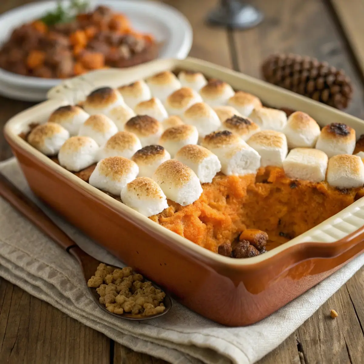Sweet Potato Casserole with Marshmallows