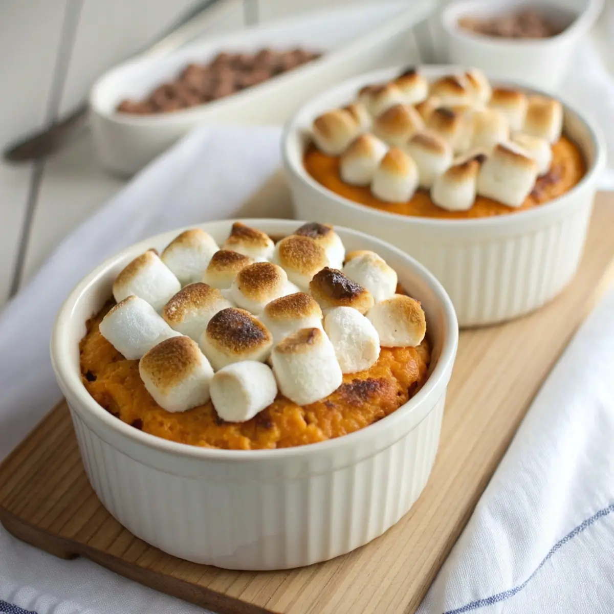 Mini Sweet Potato Casseroles for Two