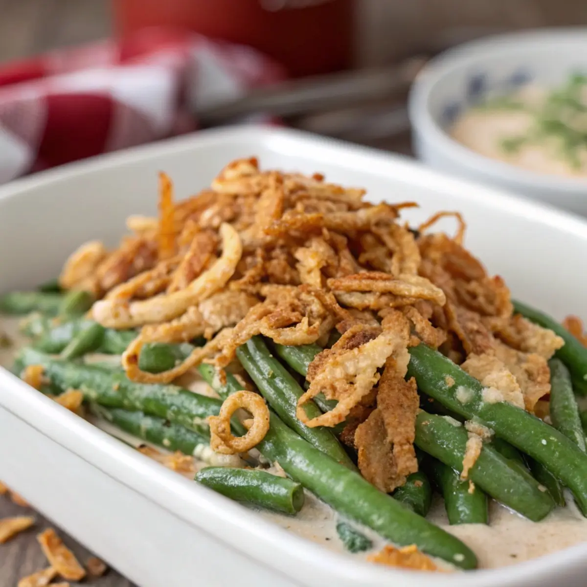 Vegan Green Bean Casserole (Dairy-Free)