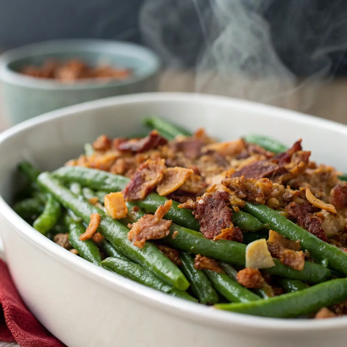 Green Bean Casserole with Bacon Alternative
