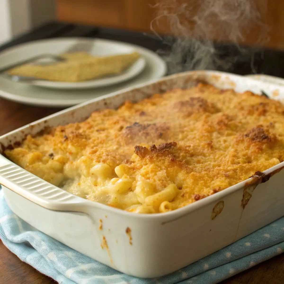 Creamy Baked Mac and Cheese Southern Style