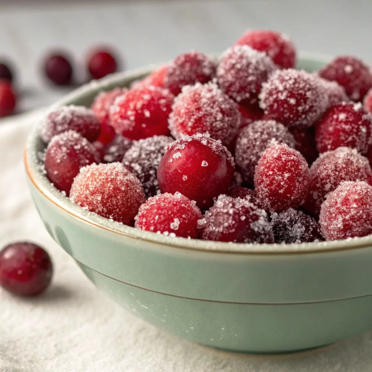 Sugared Cranberries Without Corn Syrup