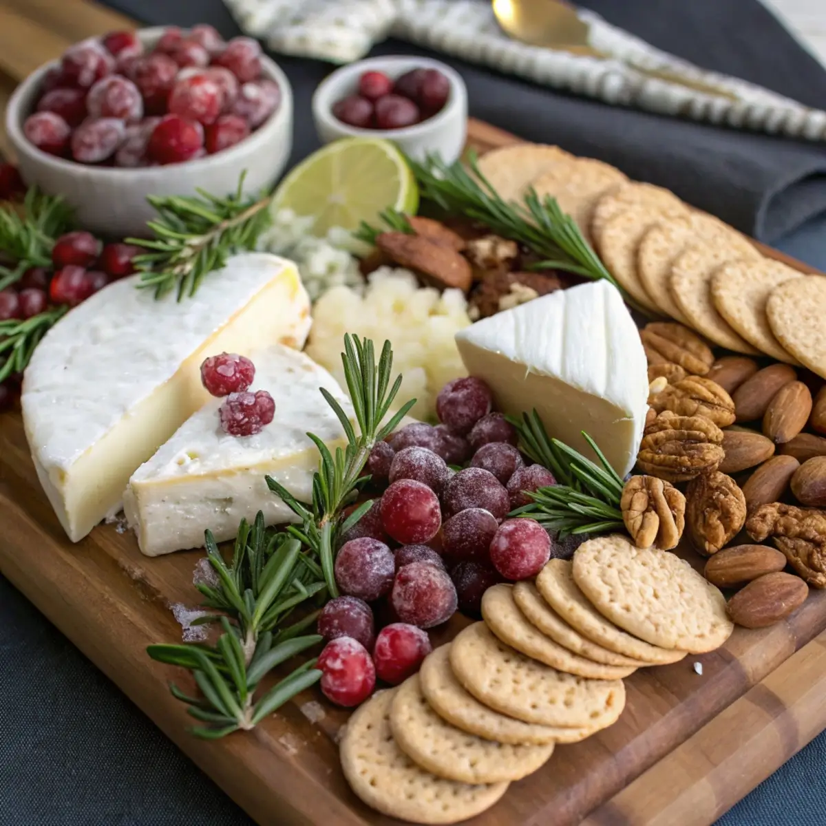 Sugared Cranberries for Charcuterie Boards