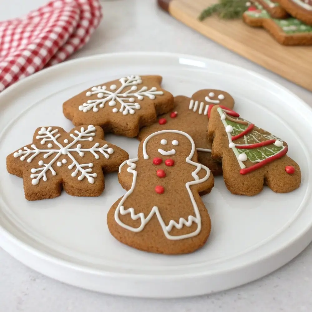 Chewy Gingerbread Cookies with Brown Sugar