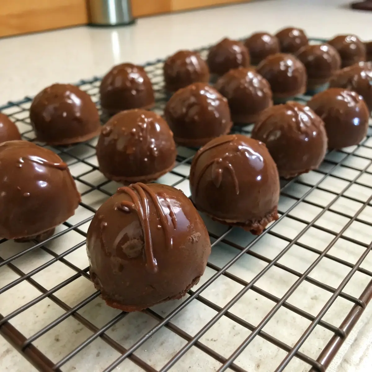 Chocolate-Dipped Peanut Butter Balls (Easy Recipe)