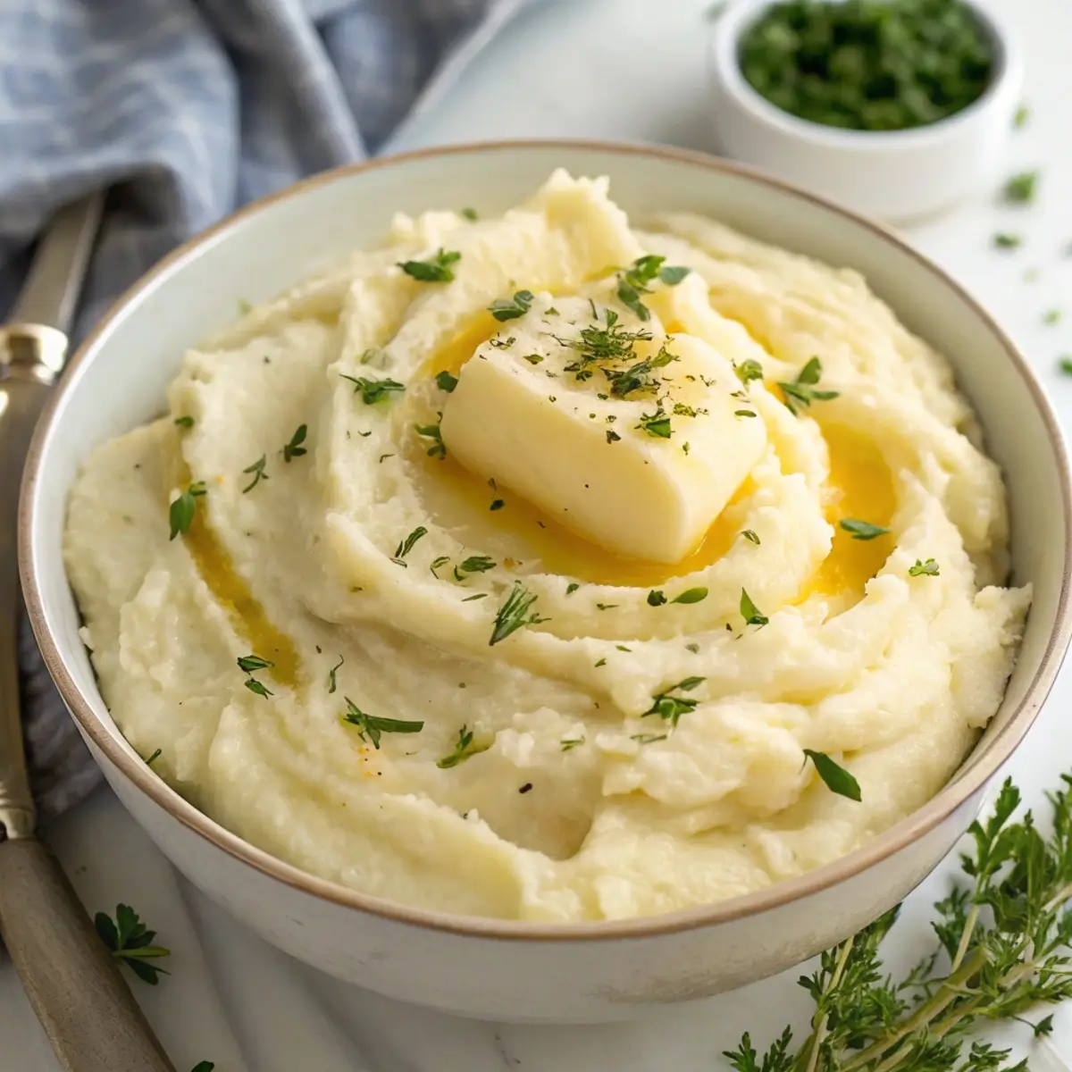 Whipped Mashed Potatoes with Cream Cheese (Extra Fluffy)