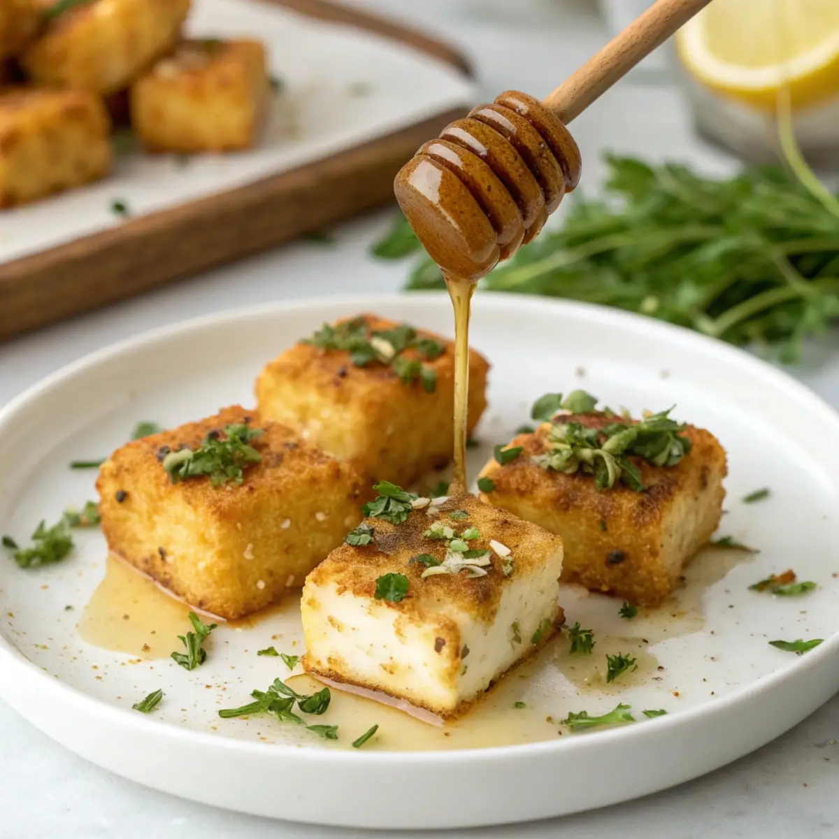 Baked Feta Bites with Honey
