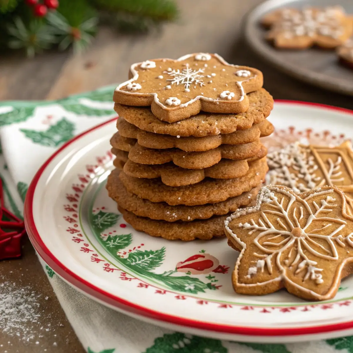 Crispy Thin Gingerbread Cookies (Classic Style)