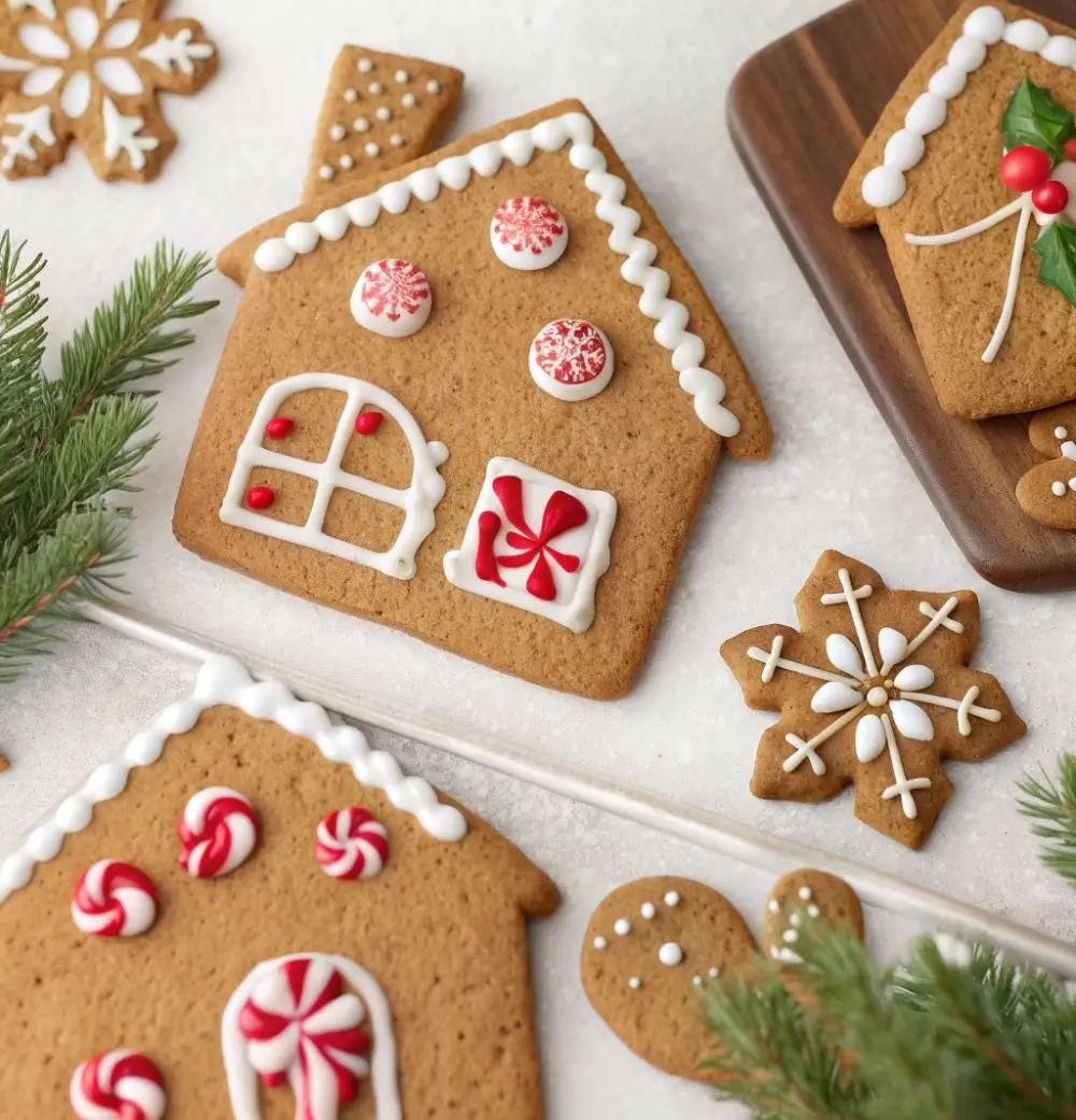 Gingerbread Cookie Houses (Easy Templates)