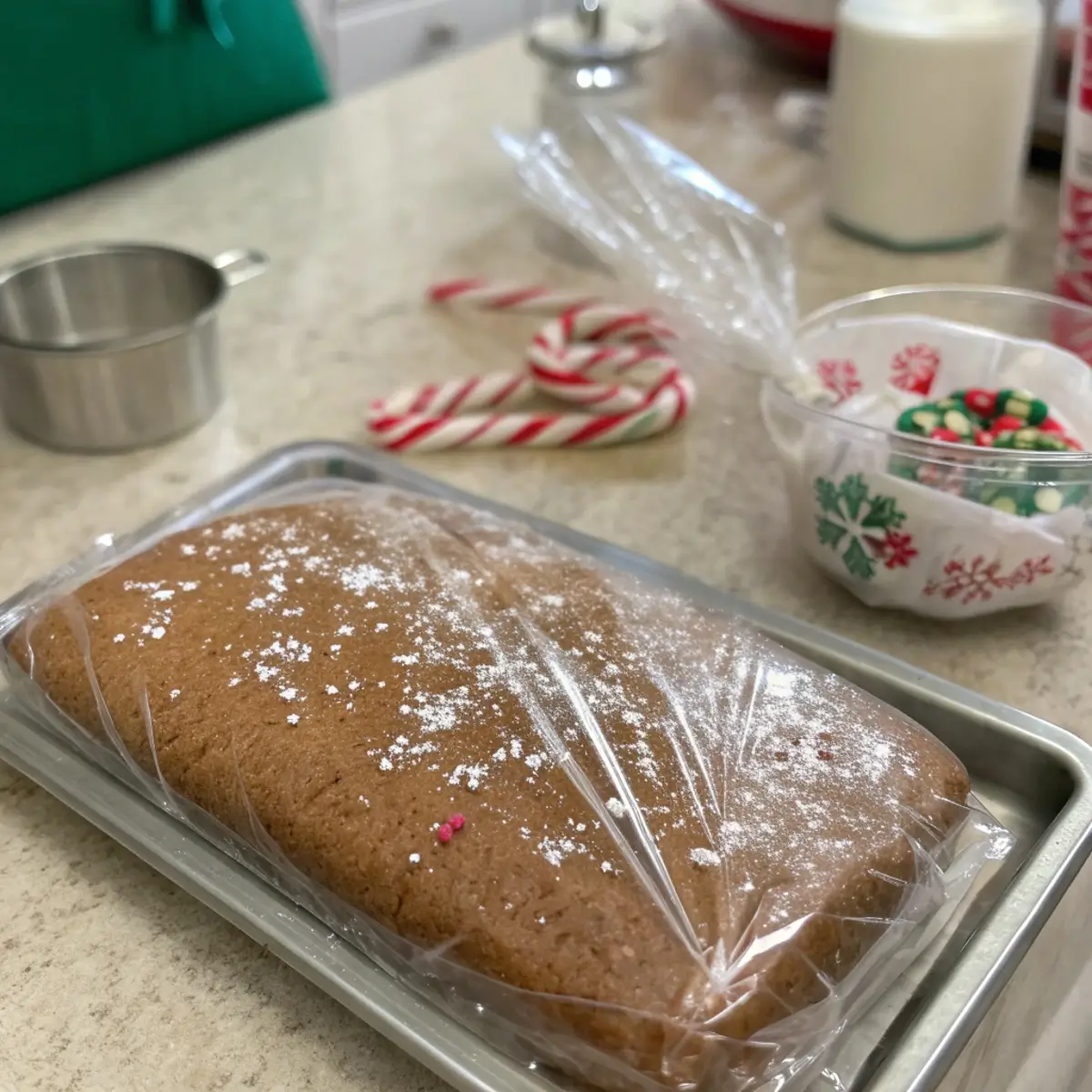 Gingerbread Cookie Dough Freezer Prep