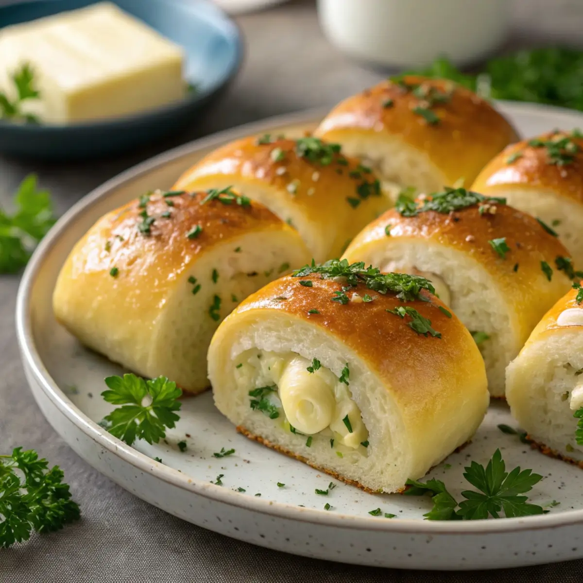 Garlic Butter Crescent Roll Bites