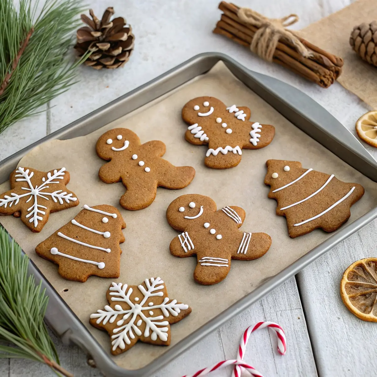 Healthy Gingerbread Cookies (Low Sugar)
