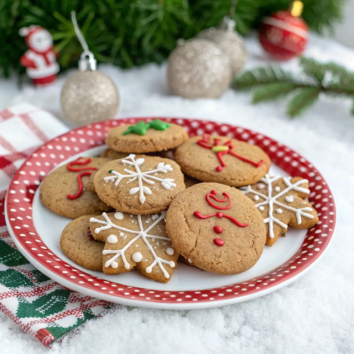 Healthy Gingerbread Cookies with Oat Flour