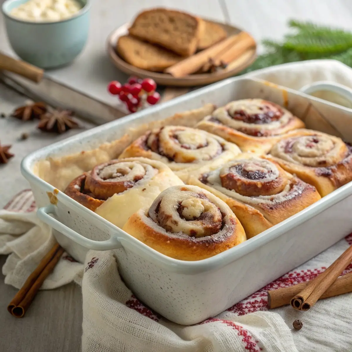 Overnight Cinnamon Rolls for Christmas Morning