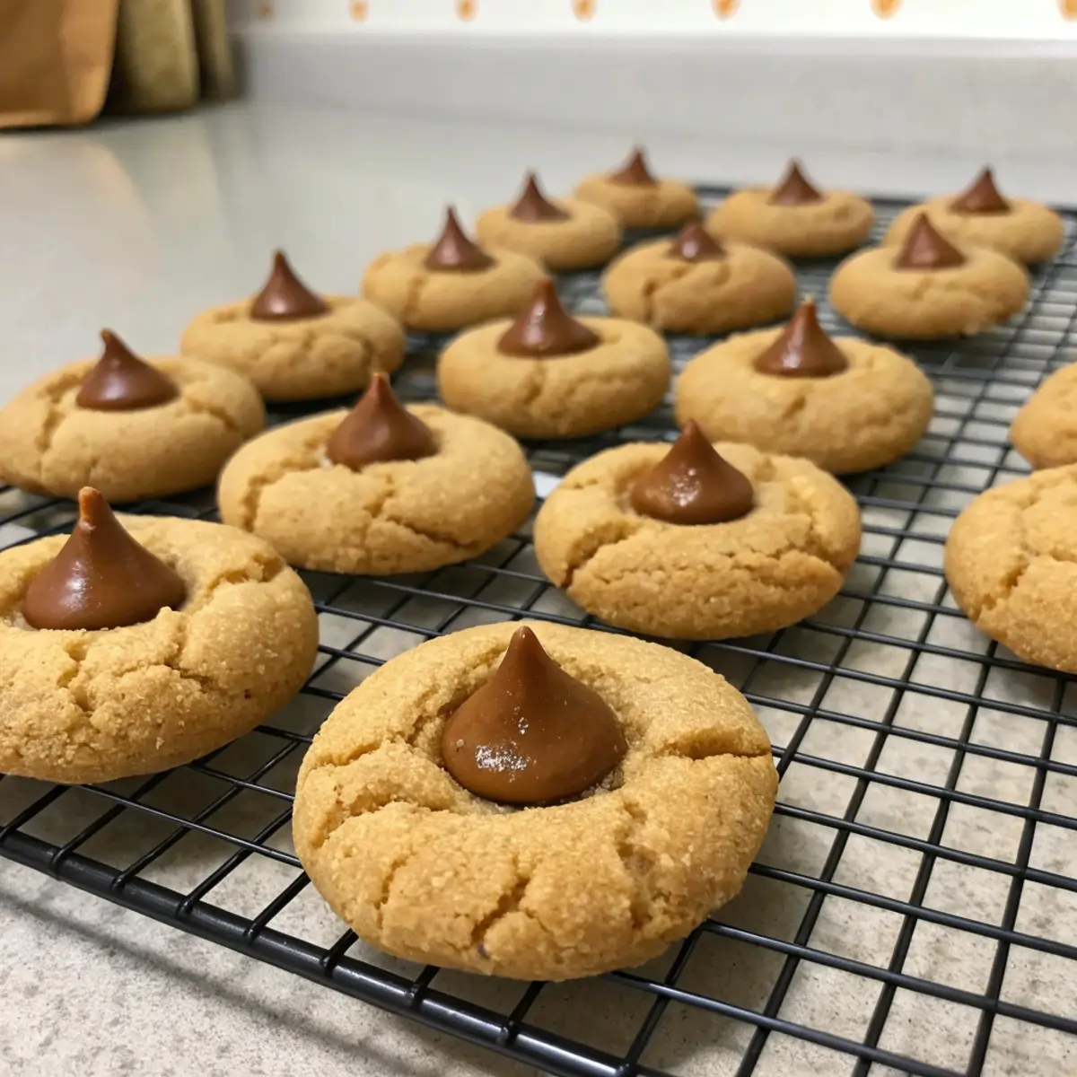 Peanut Butter Blossom Cookies Without Shortening