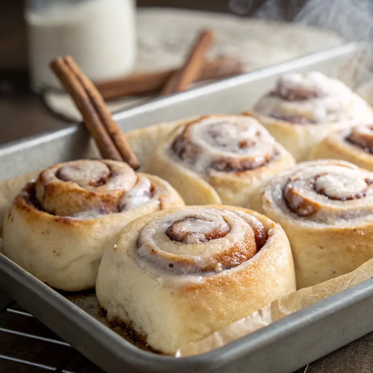 Small Batch Cinnamon Rolls (No Yeast)