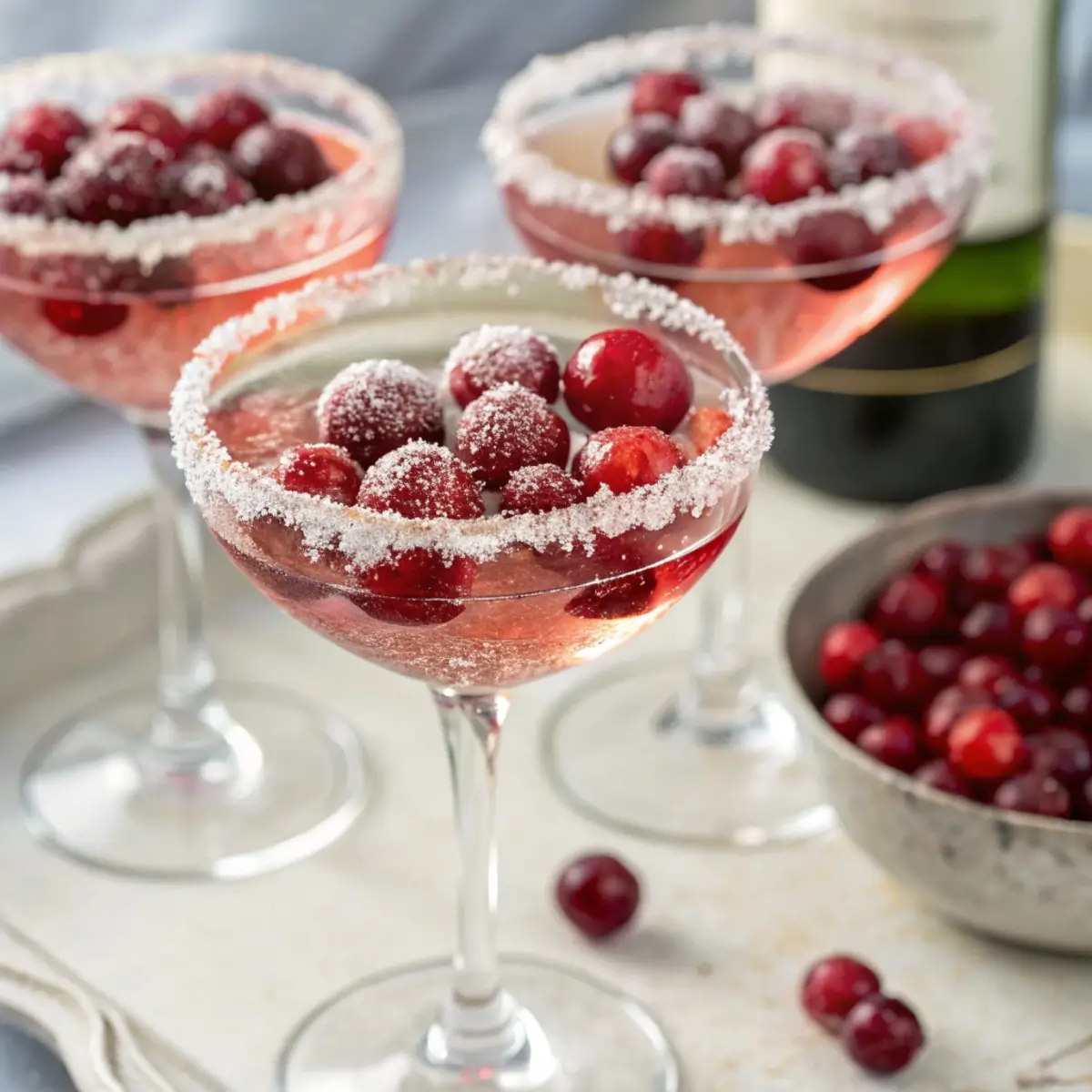Sparkling Cranberries for Cocktails