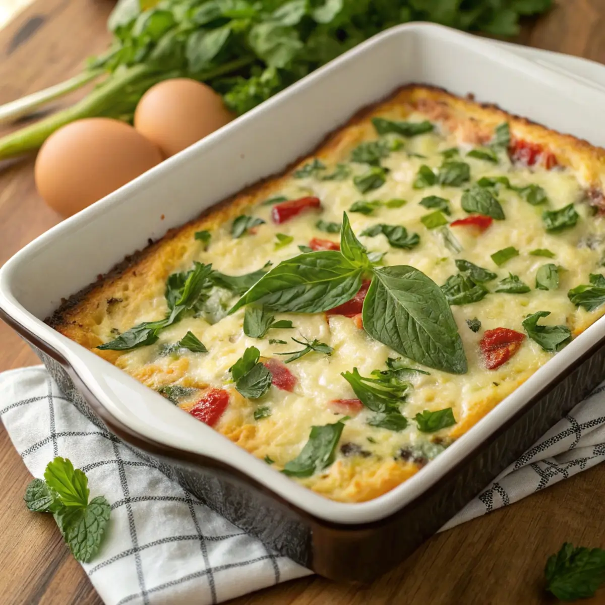 Breakfast Casserole with Cottage Cheese