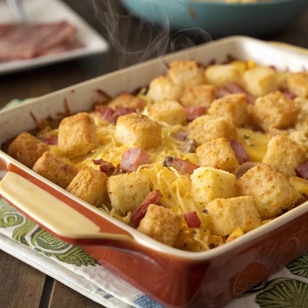 Tater Tot Breakfast Casserole Easy Bake