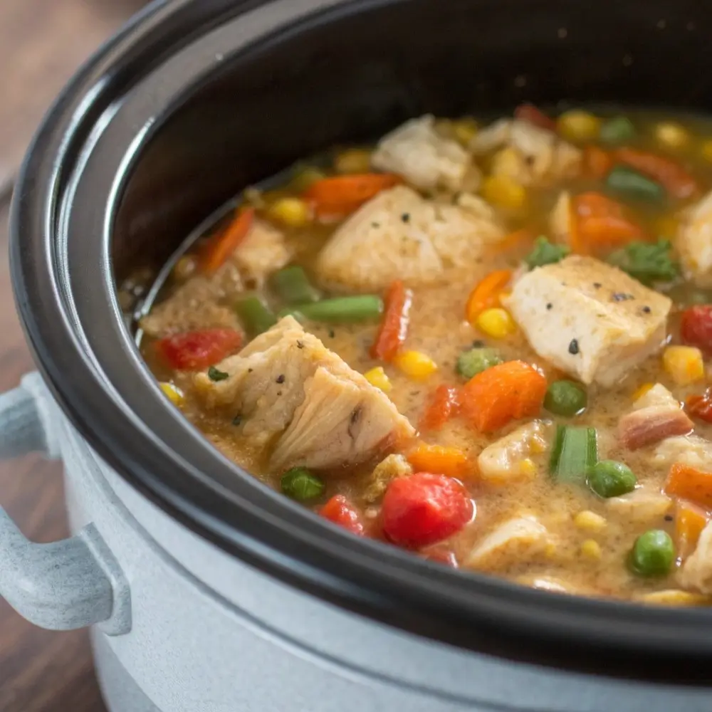 Crockpot Chicken & Veggie Dump Meals