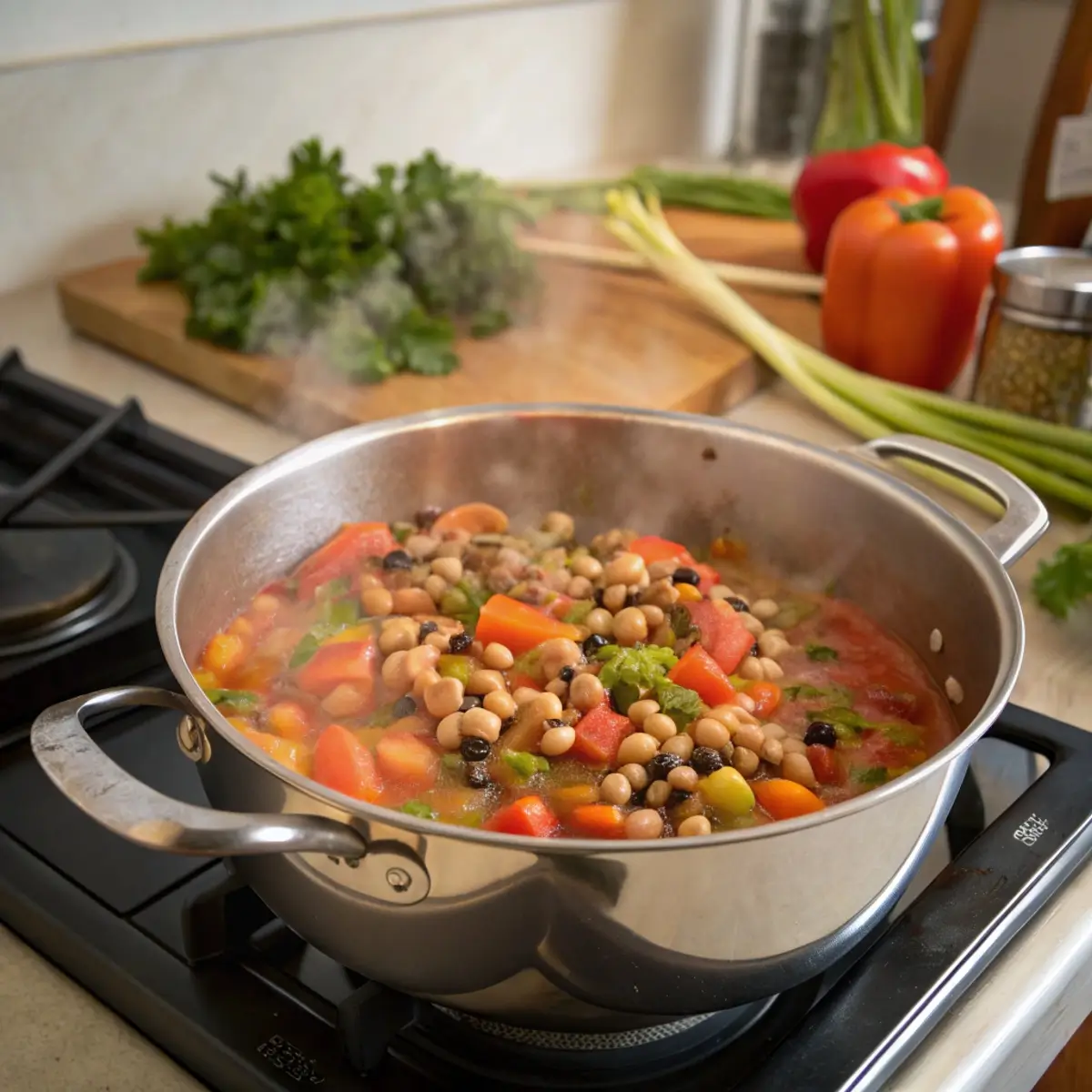 Easy One-Pot Black Eyed Peas Dinner