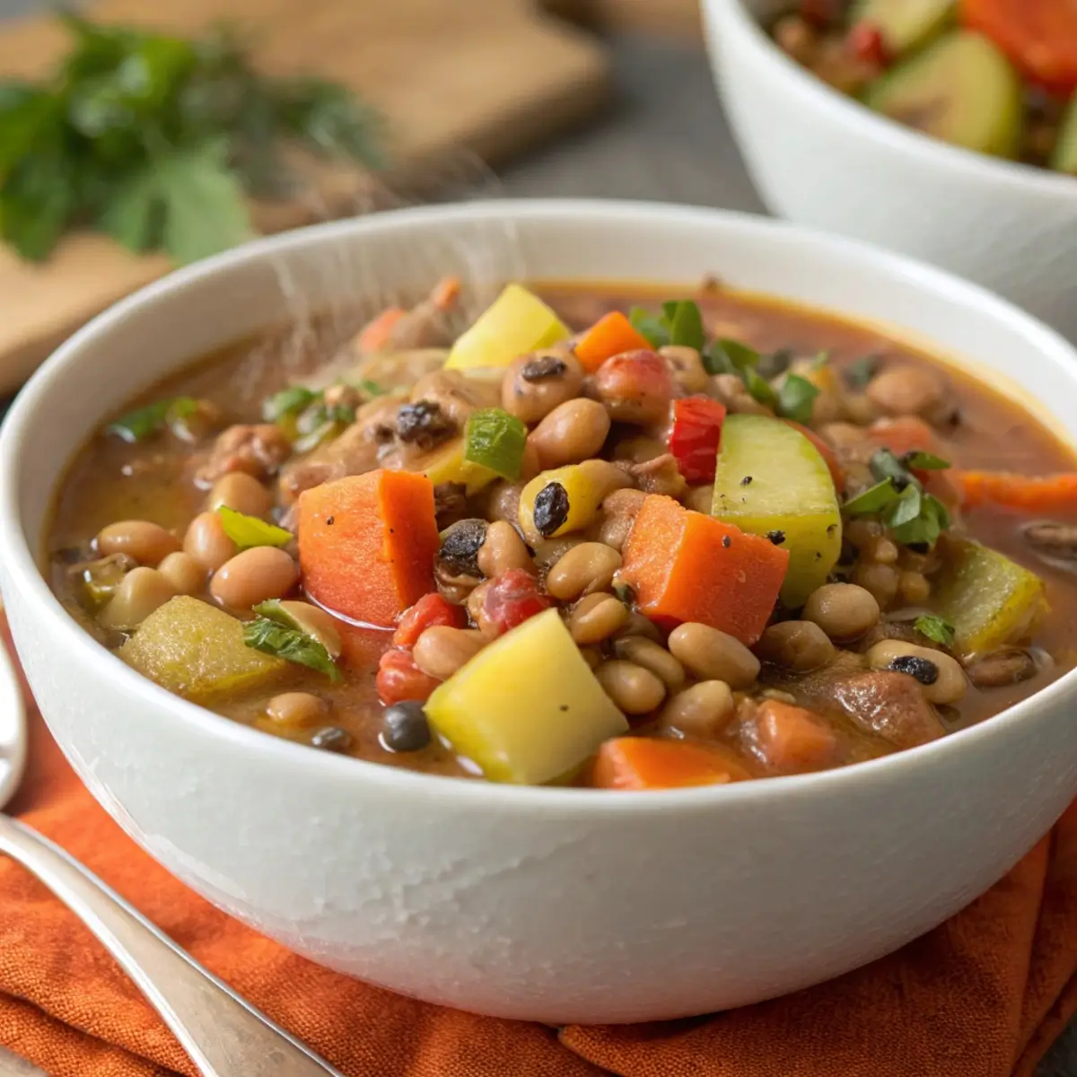 Black Eyed Peas and Vegetable Stew