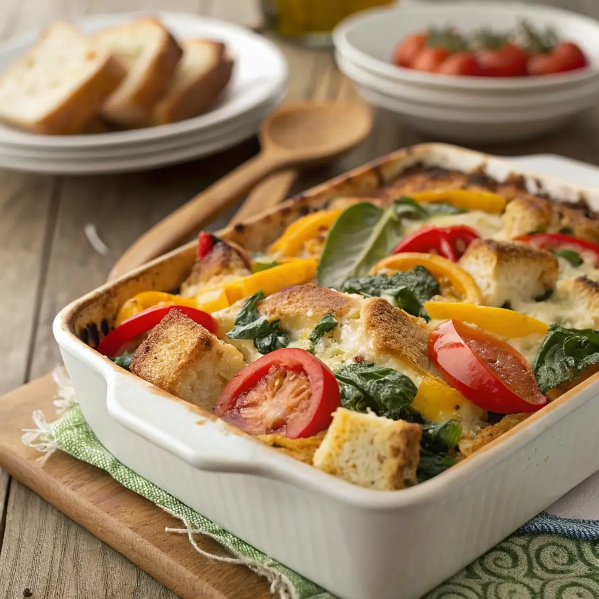 Overnight Veggie Breakfast Strata