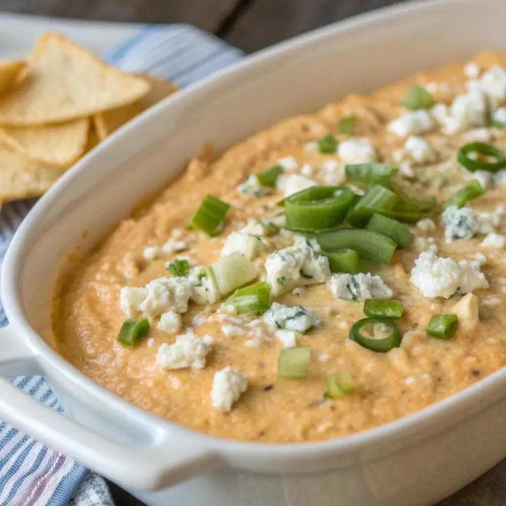 Buffalo Chicken Dip That Stays Smooth Warm