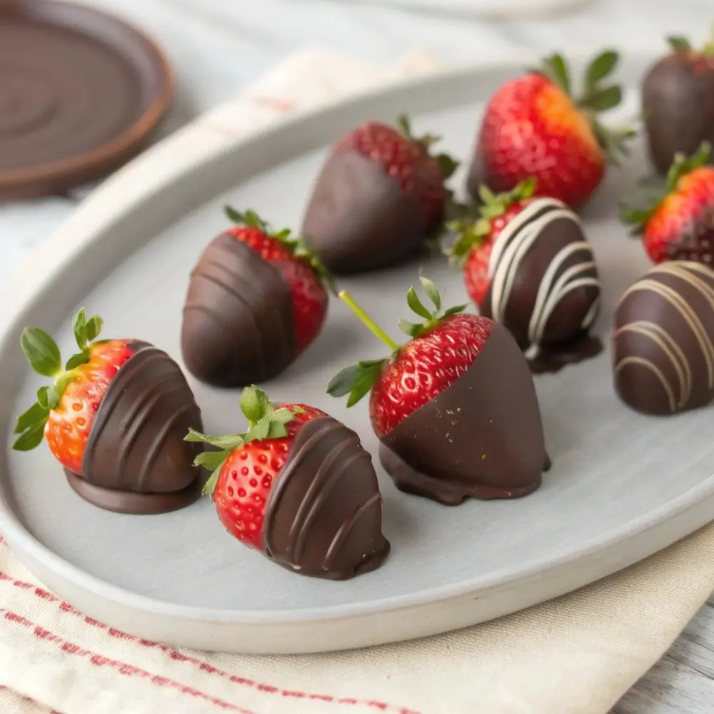 Chocolate Covered Strawberries for At-Home Treat Nights
