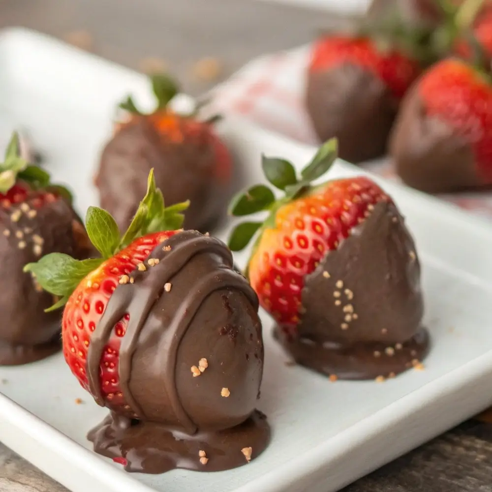 Creamy Chocolate Covered Strawberries Done Simply