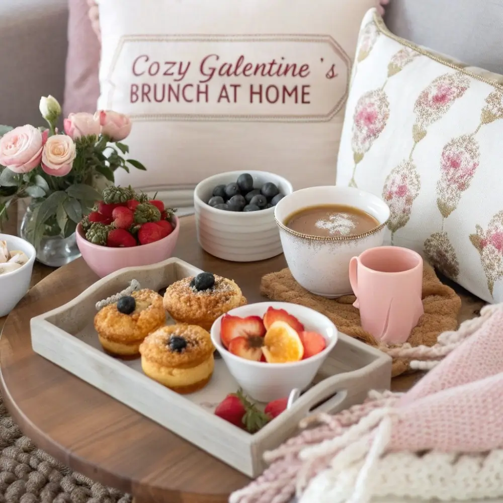 Cozy Galentine’s Brunch at Home
