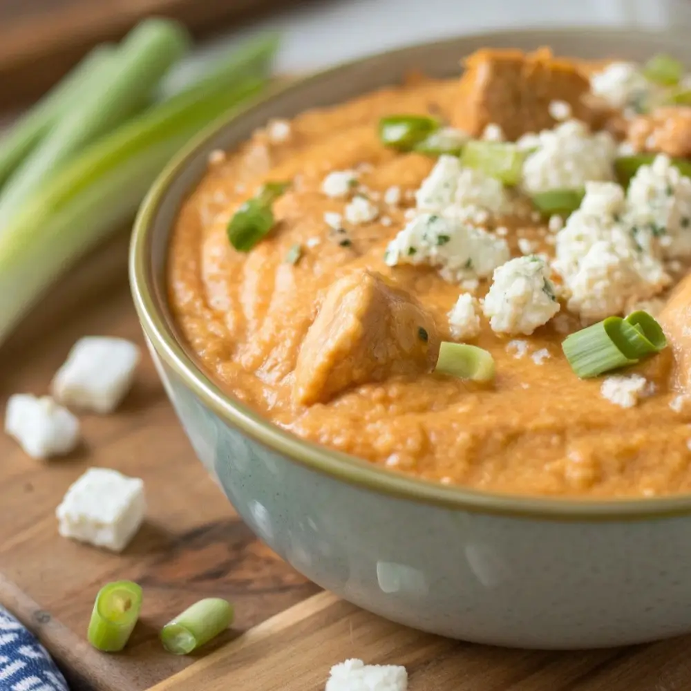 Creamy Buffalo Chicken Dip for Sharing