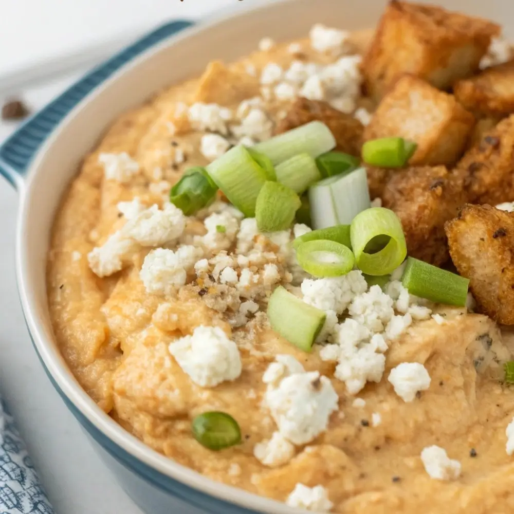 Creamy Buffalo Chicken Dip for Sharing Bowls