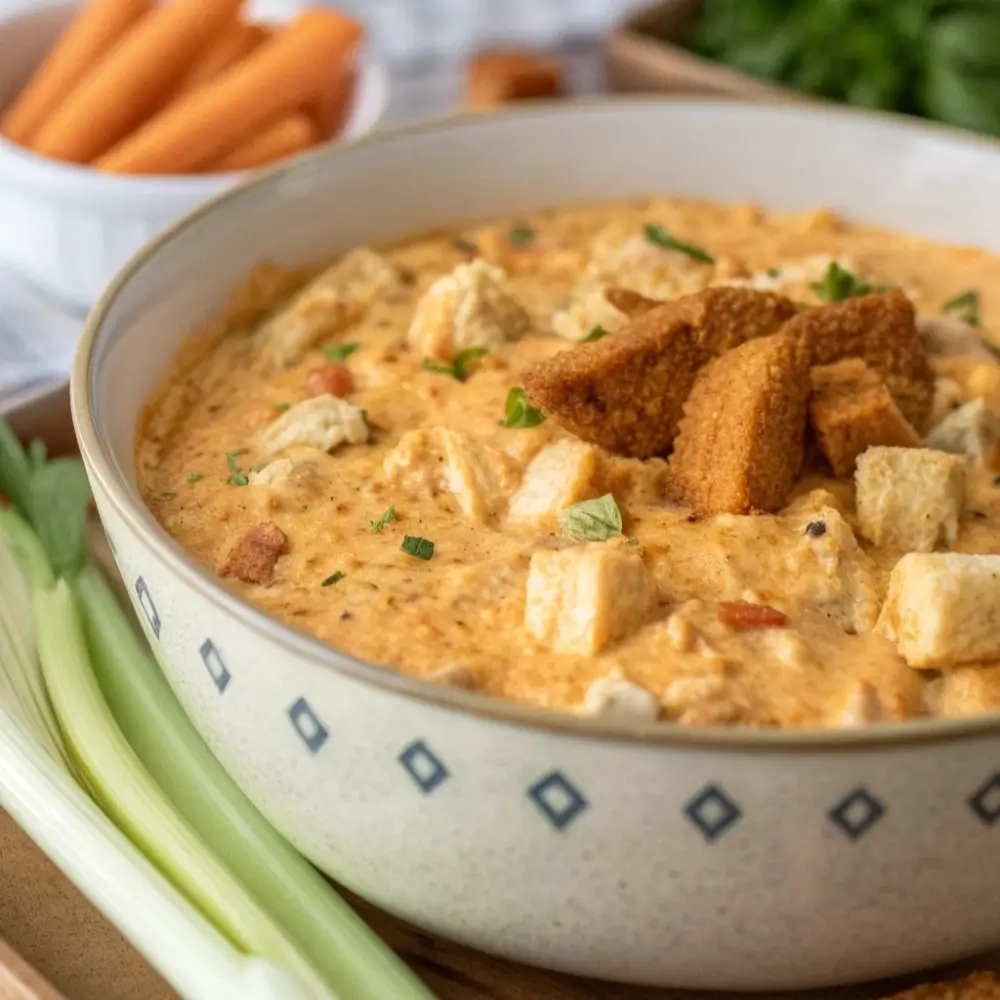 Buffalo Chicken Dip for Big Bowl Serving