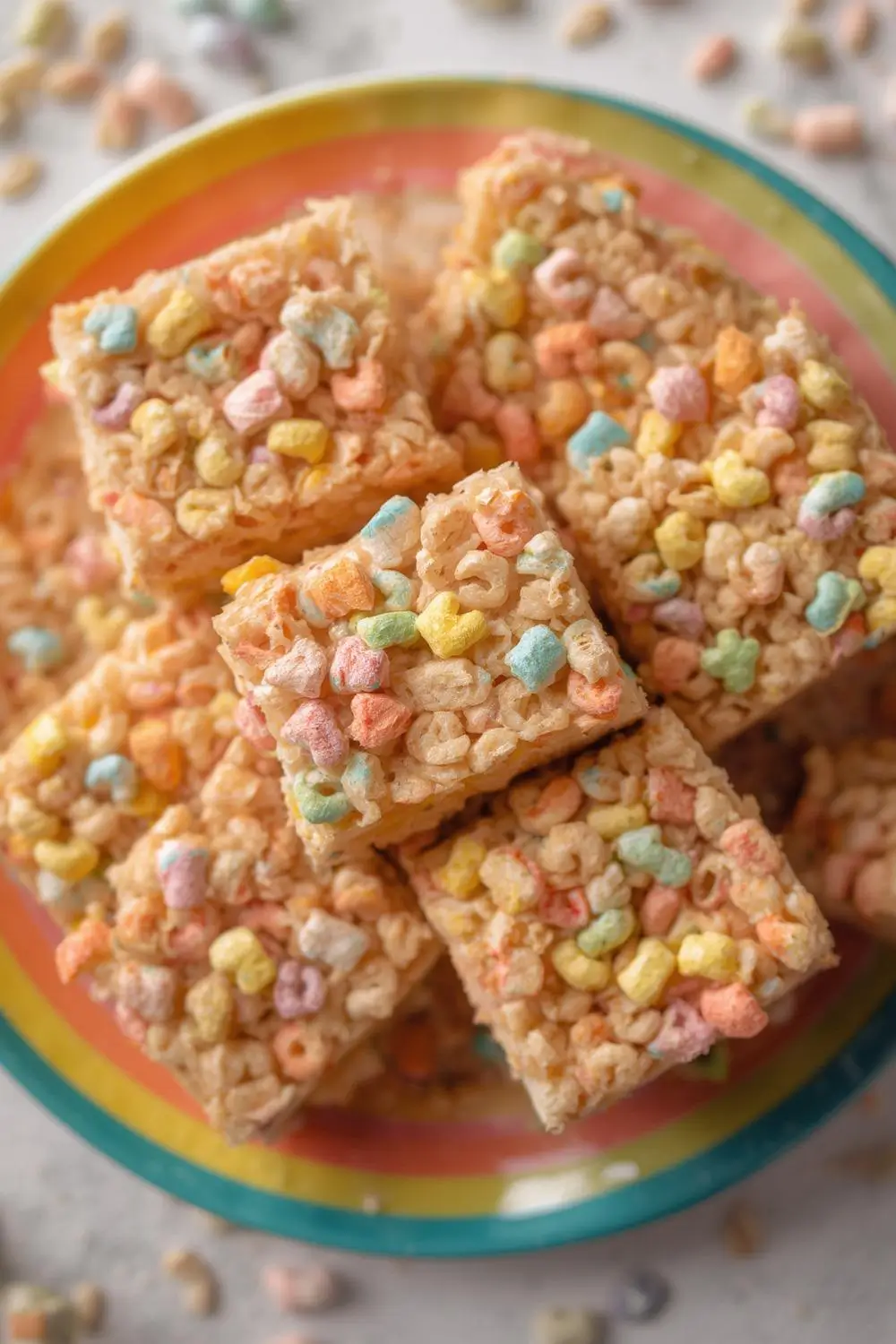 Magically Colorful Lucky Charms Rice Crispy Treats Recipe! 🍀🌈✨