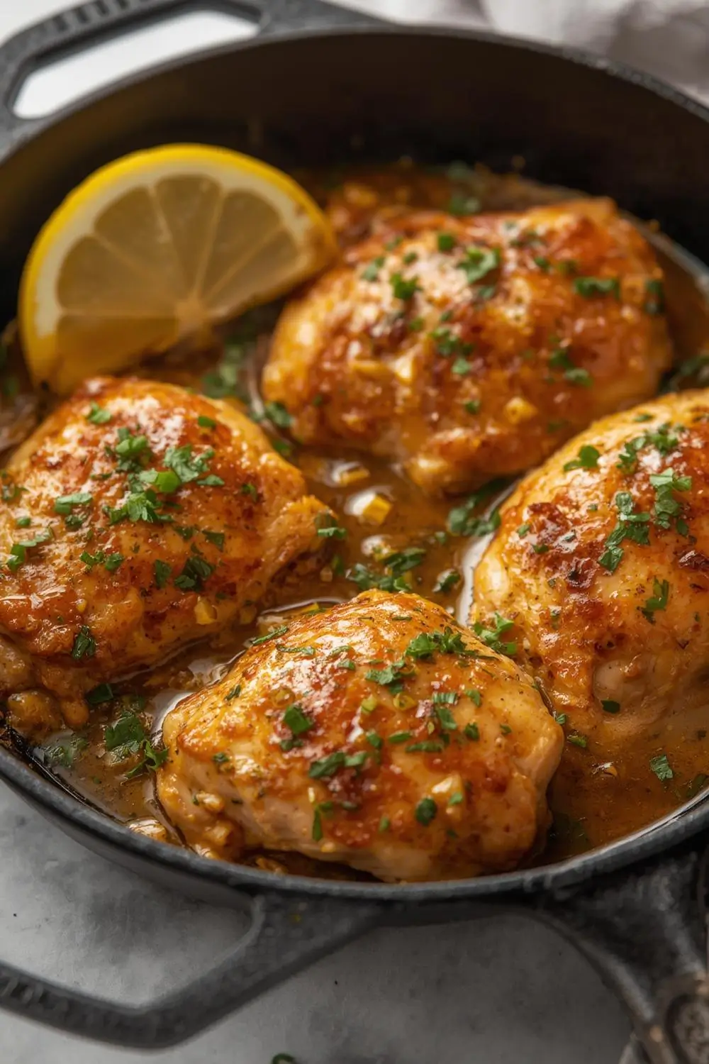 Creamy Honey Garlic Butter Chicken Skillet Recipe