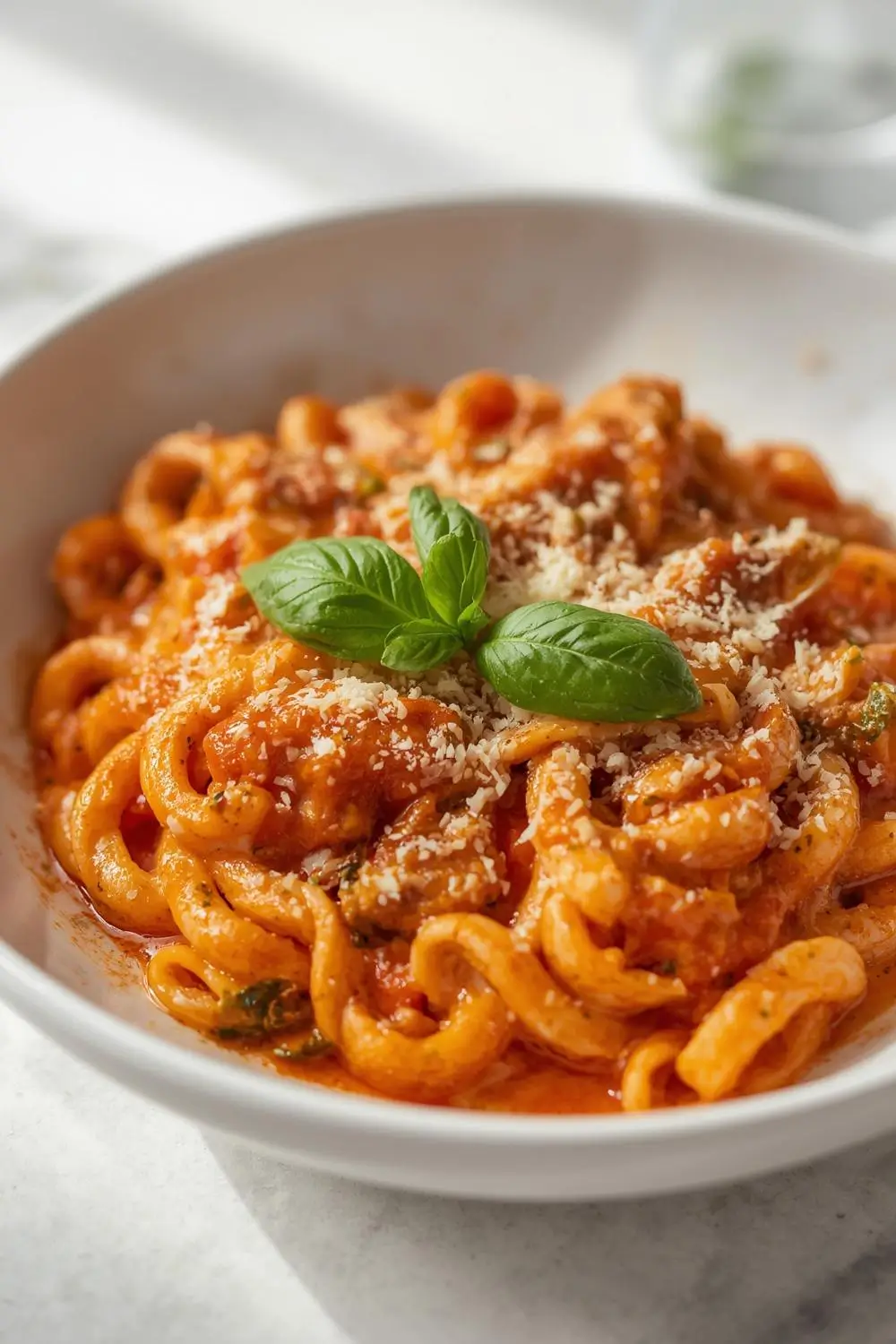 Creamy Tomato Basil Chicken Pasta Recipe – Quick & Delicious!