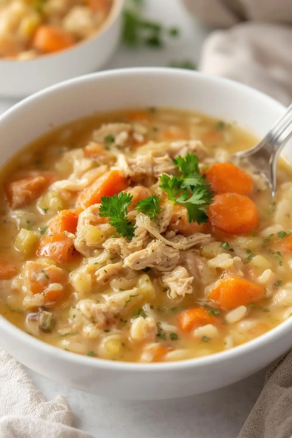 Crockpot Creamy Chicken & Wild Rice Soup 🥣 Ultimate Comfort Food!