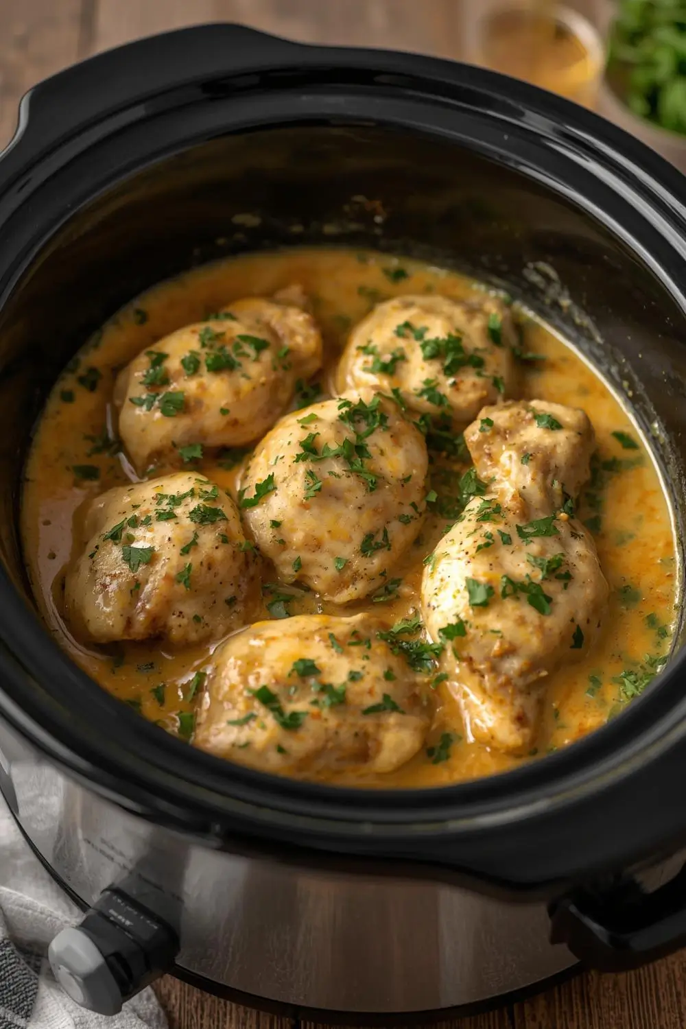 Crockpot Creamy Garlic Butter Chicken – Easy Slow Cooker Recipe
