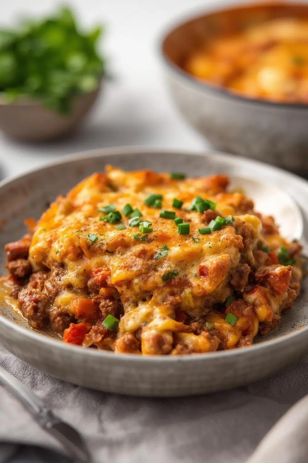 Easy Cheesy Beef & Veggie Casserole