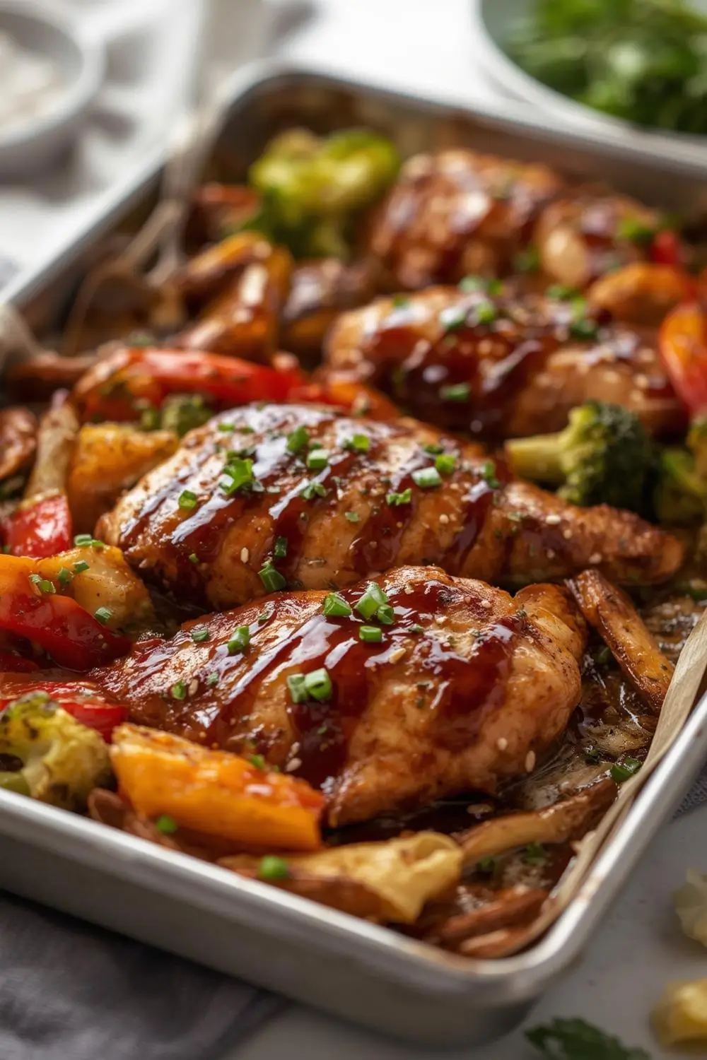 Easy Sheet Pan Teriyaki Chicken & Veggies