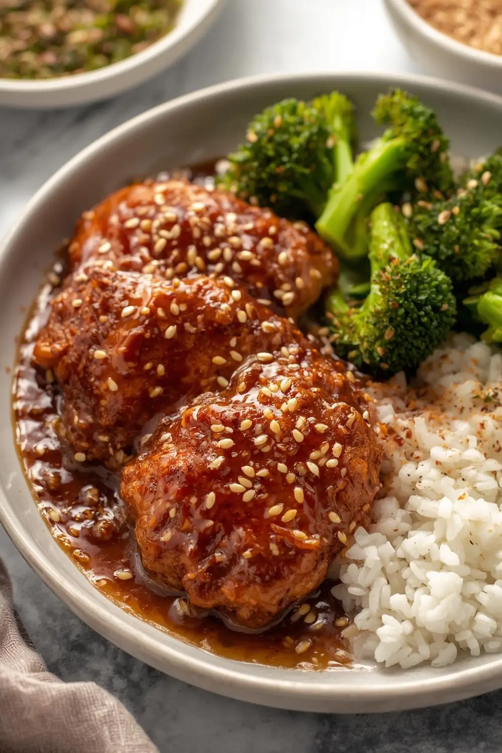 Easy Slow Cooker Honey Sesame Chicken Recipe